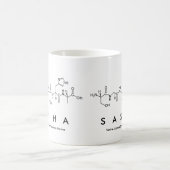 Tasse de nom de peptide de Sasha (Centre)