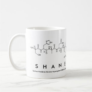 Tasse de nom de peptide de Shane
