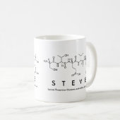 Tasse de nom de peptide de Steve (Devant droit)