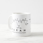Tasse de nom de peptide de Tarah (Devant gauche)
