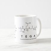 Tasse de nom de peptide de Tegan (Devant droit)