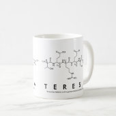 Tasse de nom de peptide de Teresa (Devant droit)