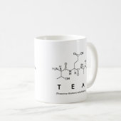 Tasse de nom de peptide de thé (Devant droit)