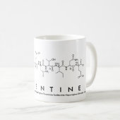 Tasse de nom de peptide de Valentine (Devant droit)