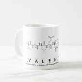Tasse de nom de peptide de Valentine (Devant gauche)