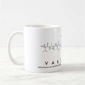 Tasse de nom de peptide de Valentine (Gauche)