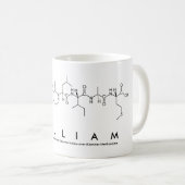 Tasse de nom de peptide de William (Devant droit)