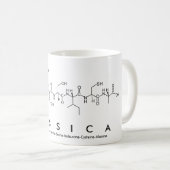 Tasse de nom de peptide de Yessica (Devant droit)