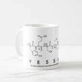 Tasse de nom de peptide de Yessica (Devant gauche)