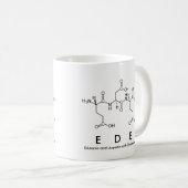 Tasse de nom de peptide d'Ede (Devant droit)