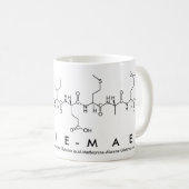 Tasse de nom de peptide d'Ellie-Mae (Devant droit)
