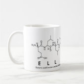 Tasse de nom de peptide d'Ellie-Mae (Gauche)