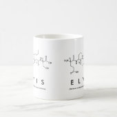 Tasse de nom de peptide d'Elvis (Centre)