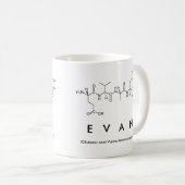 Tasse de nom de peptide d'Evan (Devant droit)