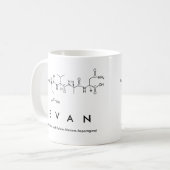 Tasse de nom de peptide d'Evan (Devant gauche)