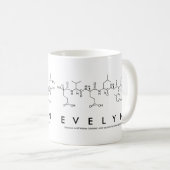 Tasse de nom de peptide d'Evelyn (Devant droit)