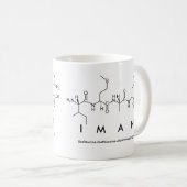 Tasse de nom de peptide d'Iman (Devant droit)