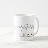 Tasse de nom de peptide d'Isaac (Devant droit)