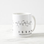 Tasse de nom de peptide d'Issam (Devant droit)
