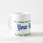 Tasse de nom de rivière d'ours (Devant gauche)