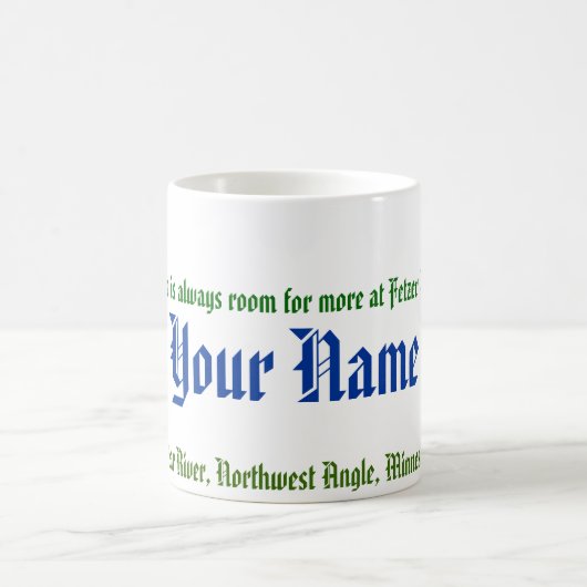 Tasse de nom de rivière d'ours (Centre)