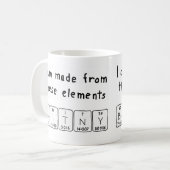 Tasse de nom de table périodique Britny (Devant gauche)