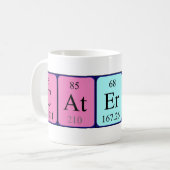 Tasse de nom de table périodique Caterina (Devant gauche)