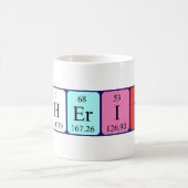 Tasse de nom de table périodique Cherith (Centre)