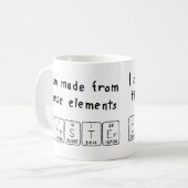 Tasse de nom de table périodique Chester (Devant gauche)