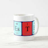 Tasse de nom de table périodique Chester (Devant droit)