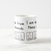 Tasse de nom de table périodique Cloyd (Centre)