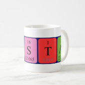 Tasse de nom de table périodique Cristal (Devant droit)