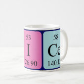 Tasse de nom de table périodique d'Alice (Devant droit)