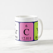 Tasse de nom de table périodique Darcy (Devant droit)