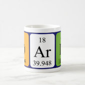 Tasse de nom de table périodique Darin (Centre)
