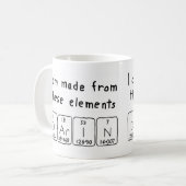 Tasse de nom de table périodique Darin (Devant gauche)