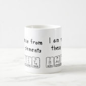 Tasse de nom de table périodique de barman (Centre)