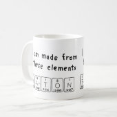 Tasse de nom de table périodique de Barton (Devant gauche)