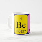 Tasse de nom de table périodique de Ben (Devant gauche)
