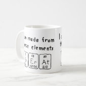 Tasse de nom de table périodique de Berat (Devant gauche)