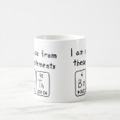 Tasse de nom de table périodique de Beth (Centre)