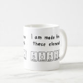 Tasse de nom de table périodique de Bobby (Devant droit)