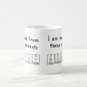 Tasse de nom de table périodique de Bobby (Centre)