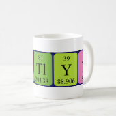Tasse de nom de table périodique de Caitlyn (Devant droit)