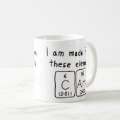 Tasse de nom de table périodique de came (Devant droit)