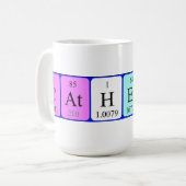 Tasse de nom de table périodique de Catherine (Devant gauche)