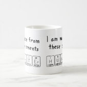 Tasse de nom de table périodique de chasseur (Centre)