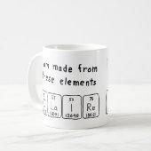 Tasse de nom de table périodique de Claire (Devant gauche)