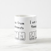 Tasse de nom de table périodique de Gavin (Centre)