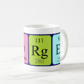 Tasse de nom de table périodique de Georges (Devant droit)